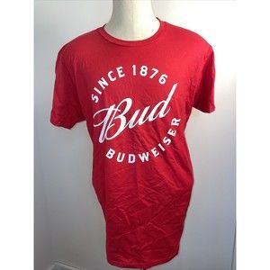 Budweiser T-Shirt XL Men’s Bud” Since 1876 Red White New